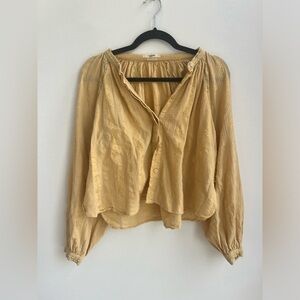 Isabel marent étoile yellow blouse